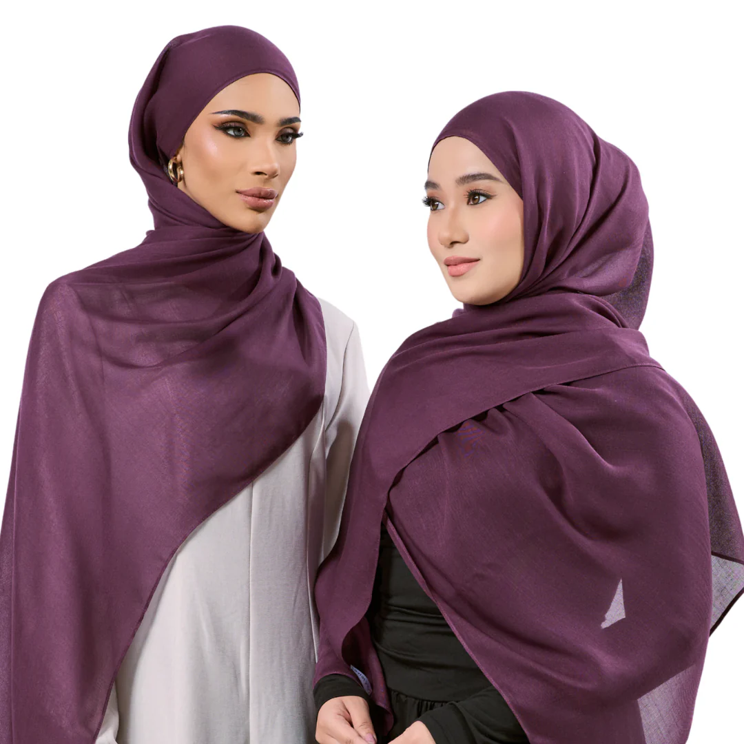 Berry Modal Hijab - Image 2