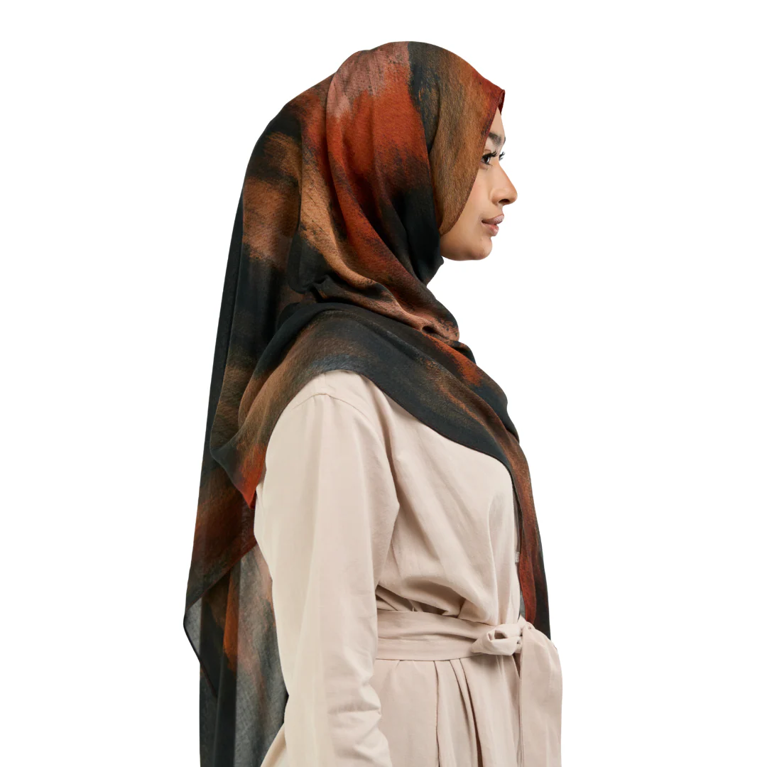 Burnt Maple Modal Hijab - Image 4
