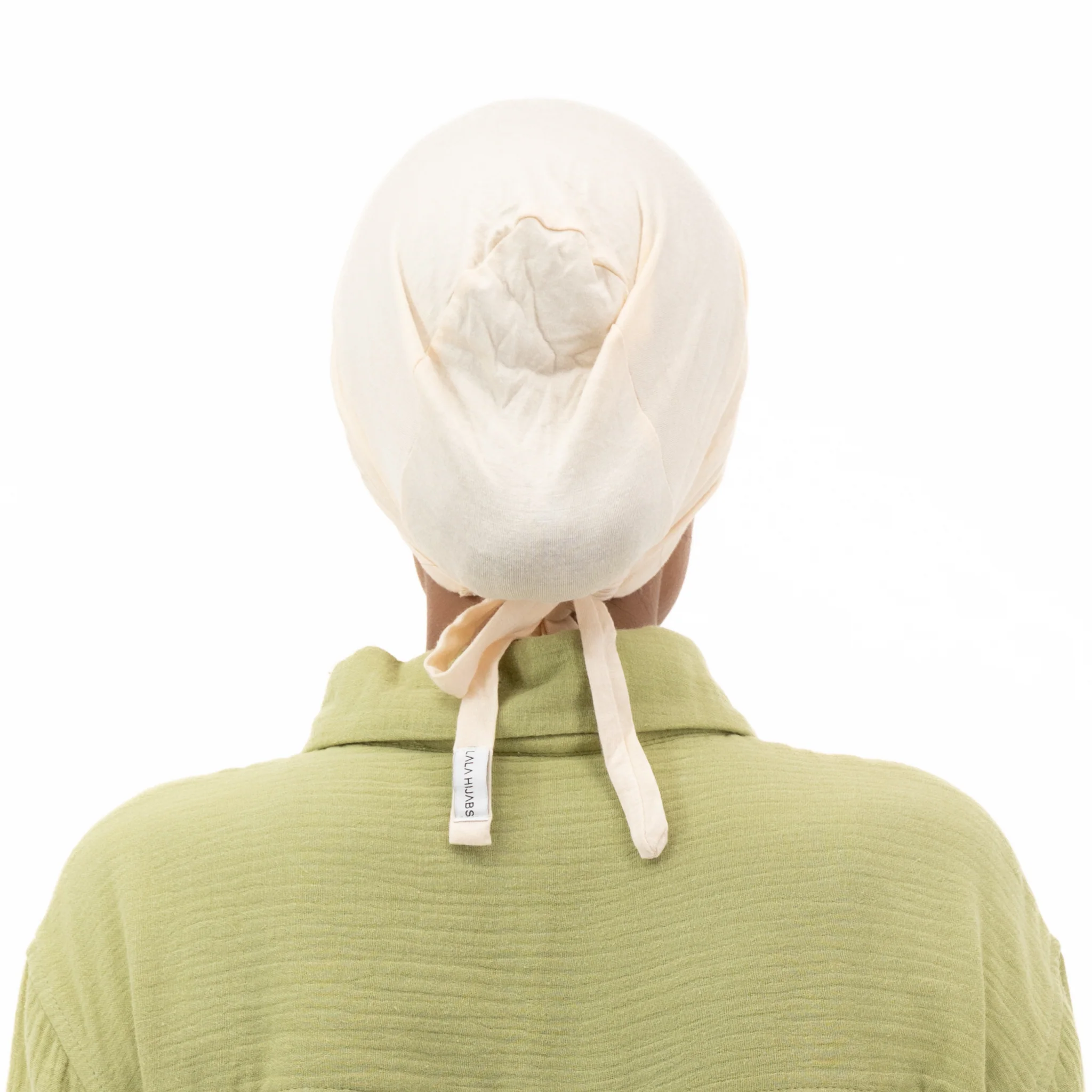 Cream puff tie back underscarf - Image 3