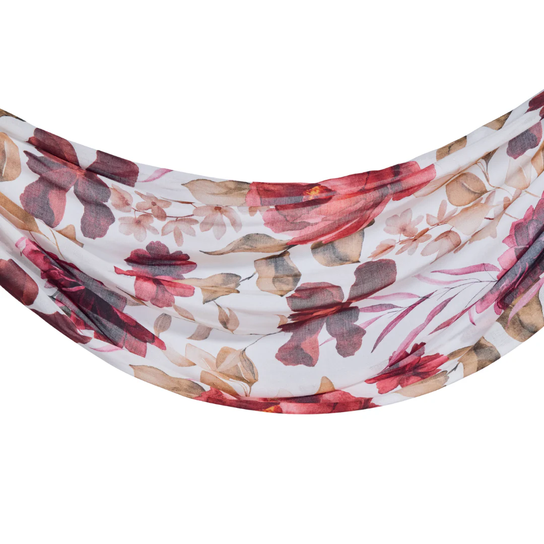 Crimson Floral Modal Hijab - Image 7