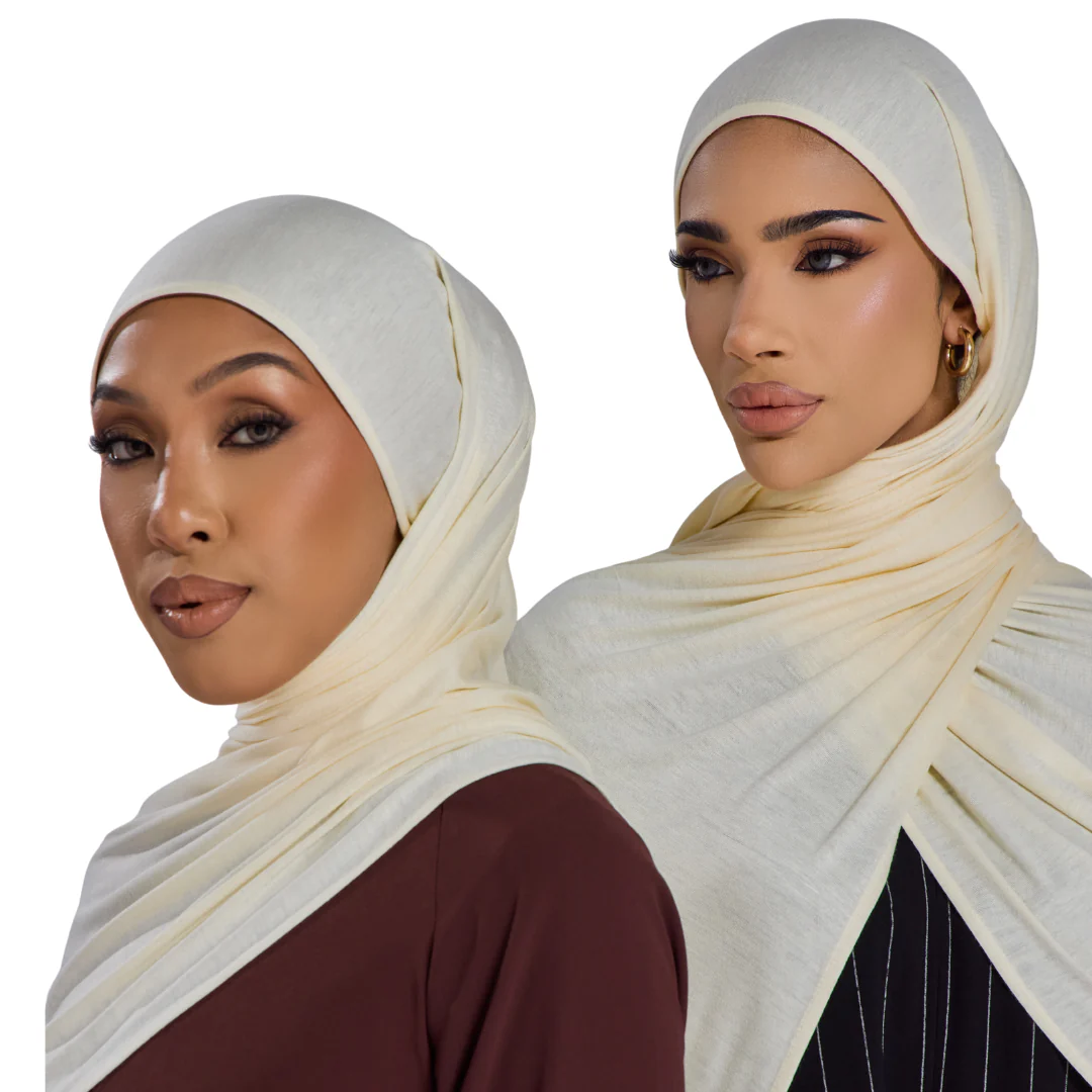 Ivory Jersey Hijab - Image 10