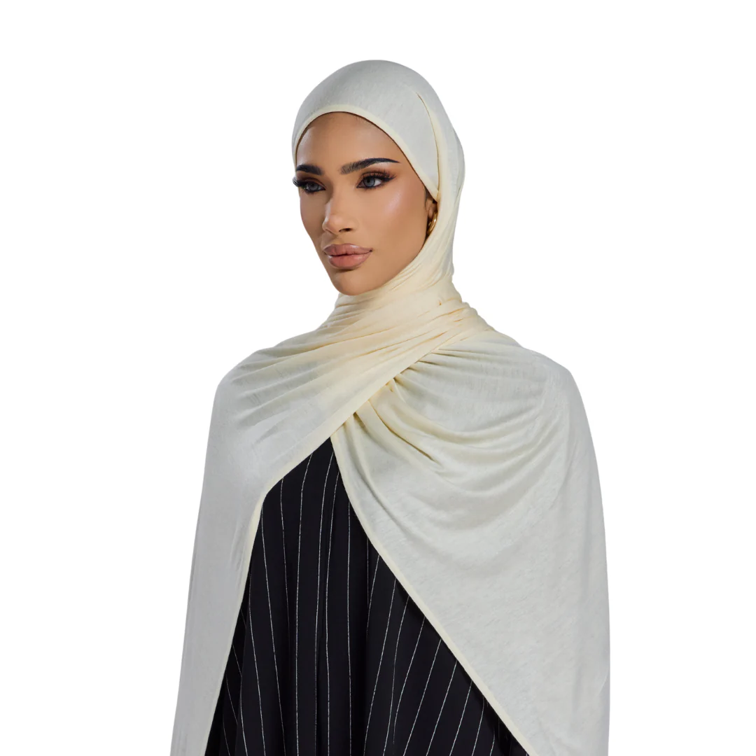 Ivory Jersey Hijab - Image 5