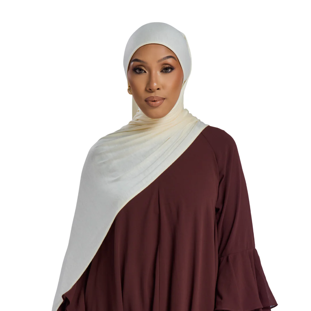 Ivory Jersey Hijab - Image 7