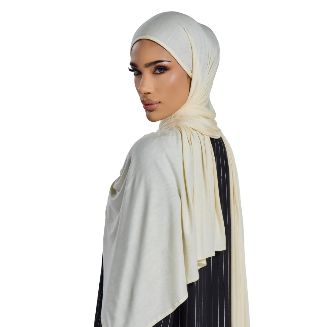 Ivory Jersey Hijab - Image 8