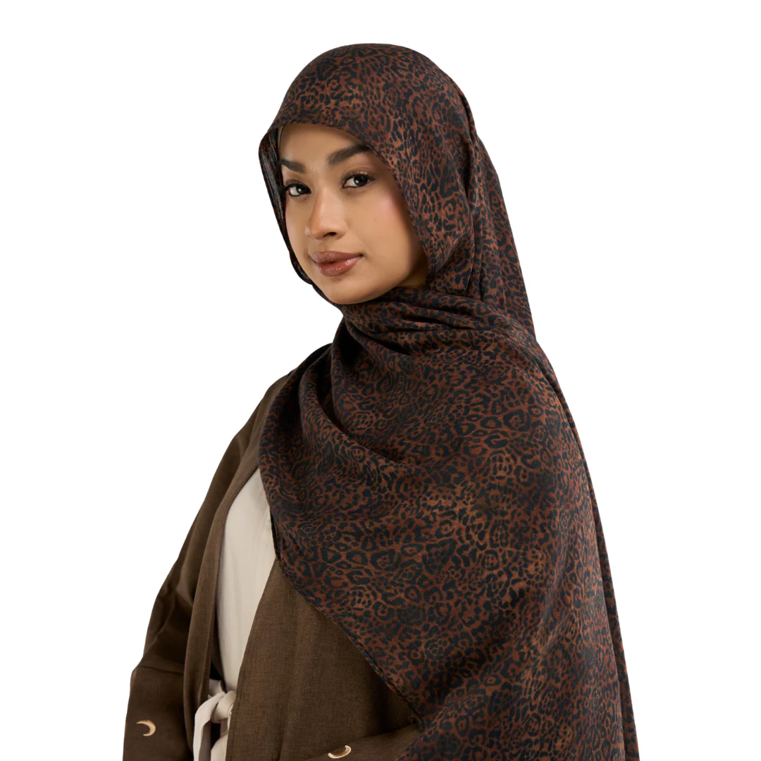 Leopard Modal Hijab - Image 3