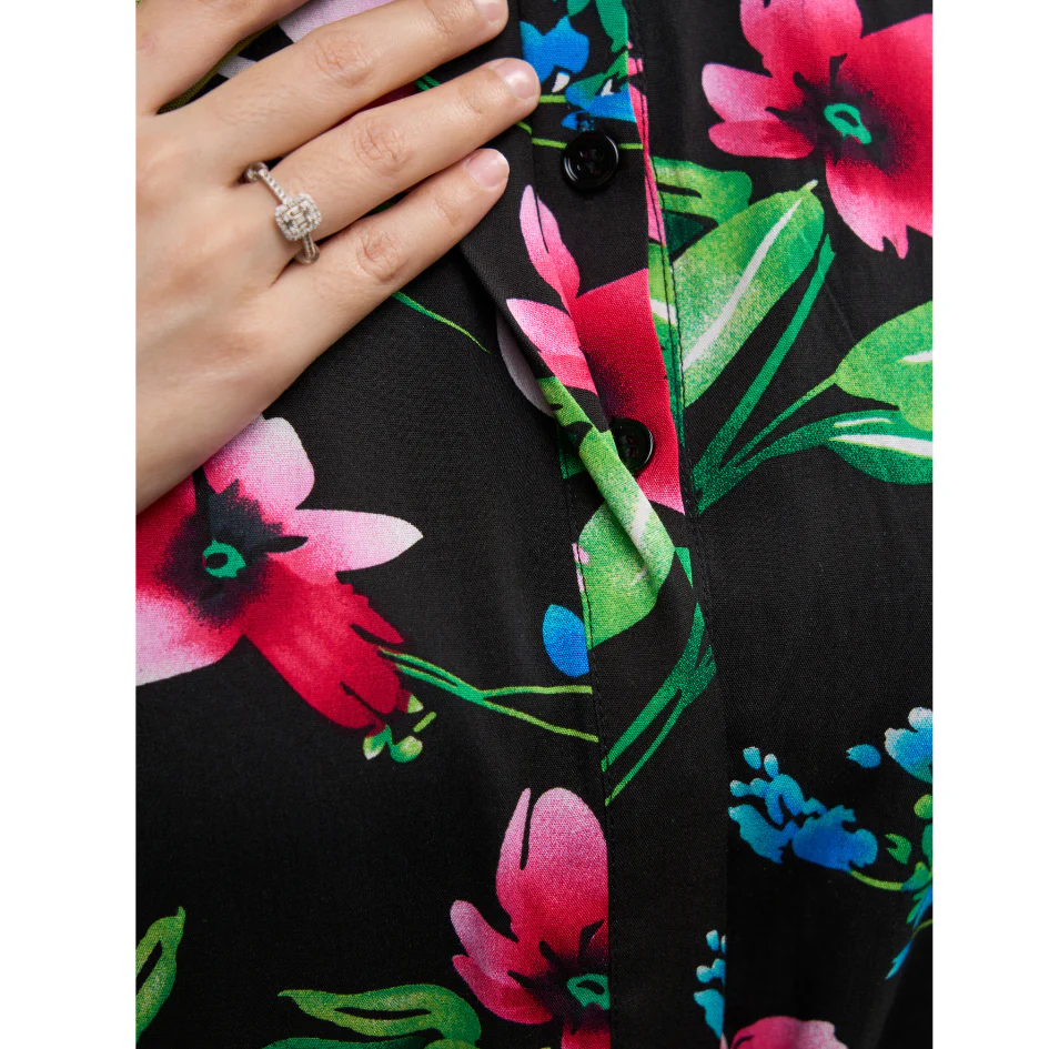 Rayon Maxi Dress 2.0 - Wild Hibiscus Design - Image 5