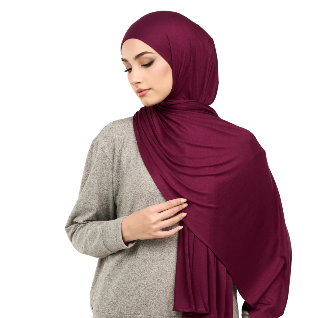 Spiced Fig Jersey Hijab - Image 5