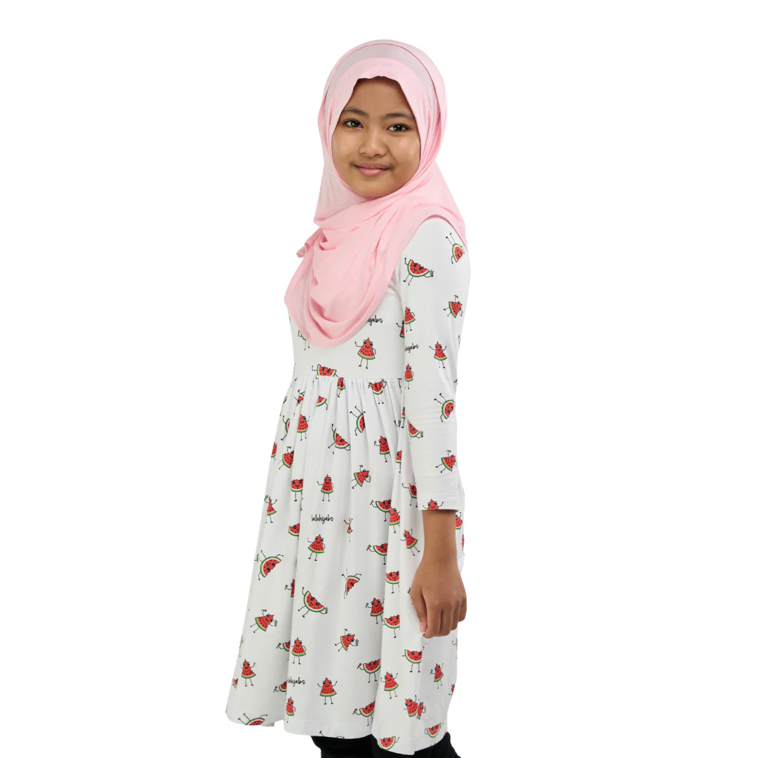 Watermelon Friends Kids Bamboo Dress - Image 5