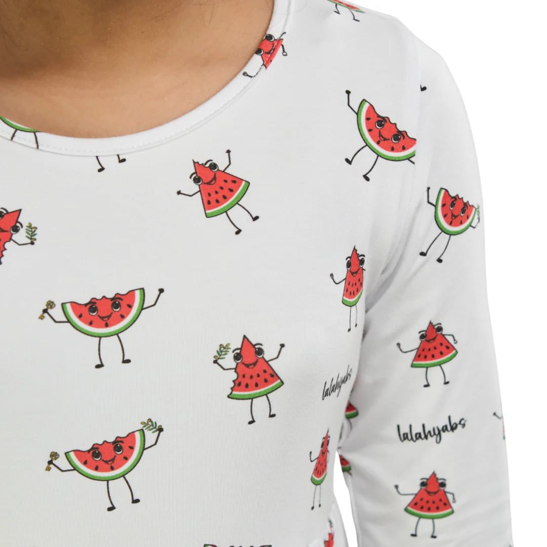 Watermelon Friends Kids Bamboo Dress - Image 6